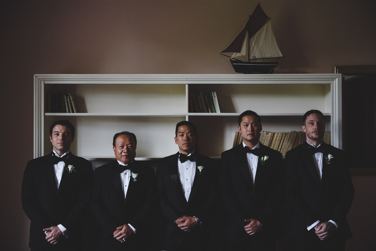 Best men with groom